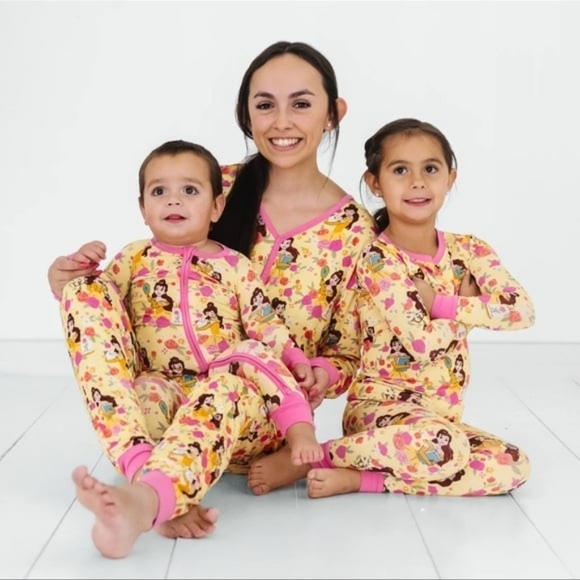 NIB Little Sleepies Disney Princess Belle Women's Long Sleeve Pajama Top- S - Picture 3 of 9